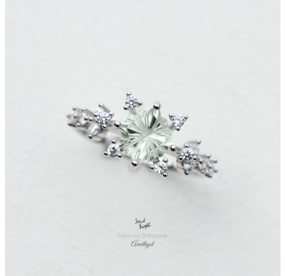 Chapter Three-Green Amethyst Stamp Ring